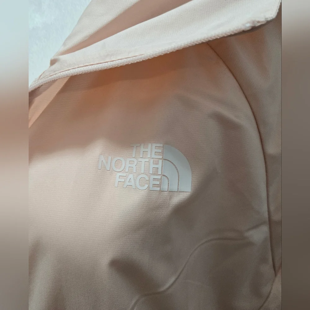 The North Face Women's Light Pink Hooded Windbreaker Jacket, Size L - Picture 11 of 16